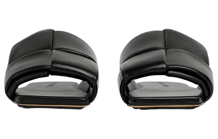 Order (W) Bottega Veneta Sandal Datar ''Hitam'' 741259-VBSD0-1000