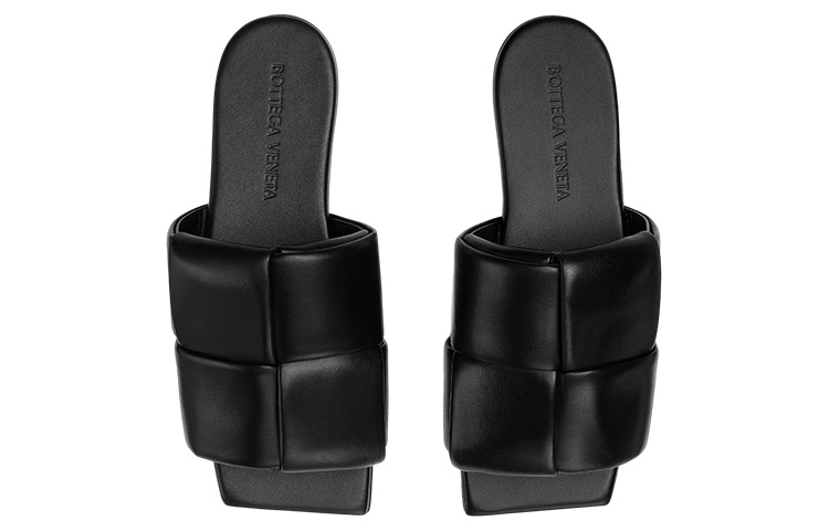 Lookbook (W) Bottega Veneta Sandal Datar ''Hitam'' 741259-VBSD0-1000