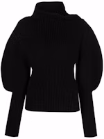 (Women) Bottega Veneta FW21 Black Solid Slim Fit Turtleneck Sweater Long Sleeve 679758V1F501000 (Women) Bottega Veneta FW21 Black Solid Slim Fit Turtleneck Sweater Long Sleeve 679758V1F501000