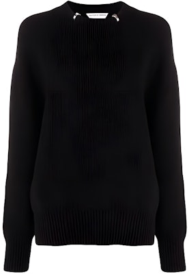 (W) Bottega Veneta FW21 黑色羊毛套頭毛衣配戒環設計. 665073V0Z401000 Buy (W) Bottega Veneta FW21 黑色羊毛套頭毛衣配戒環設計. 665073V0Z401000