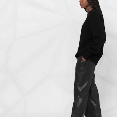 (W) Bottega Veneta FW21 黑色羊毛套頭毛衣配戒環設計. 665073V0Z401000 Purchase (W) Bottega Veneta FW21 黑色羊毛套頭毛衣配戒環設計. 665073V0Z401000