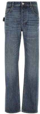 (Women) Bottega Veneta FW22 Blue Washed Mid-Rise Straight-Leg Jeans. 710772V2EN04715 Order (Women) Bottega Veneta FW22 Blue Washed Mid-Rise Straight-Leg Jeans. 710772V2EN04715