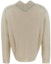 Lookbook (Women) Bottega Veneta FW22 White Heart-Neck Pullover Wool Cashmere Sweater 700137V07J09000