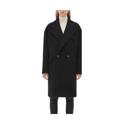(Women) Bottega Veneta FW22 Double-Breasted Wool Coat 689344VF3W01000