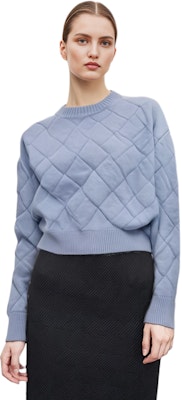 (Women) Bottega Veneta FW23 Solid Color Crewneck Pullover Sweater Light Blue. 753728V36Y04225 Shop (Women) Bottega Veneta FW23 Solid Color Crewneck Pullover Sweater Light Blue. 753728V36Y04225