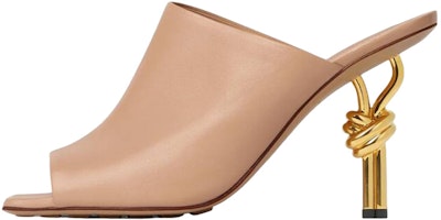 (Women) Bottega Veneta High-Heel Fashion Slide 'Brown Leather' 740589VBSF09912 (Women) Bottega Veneta High-Heel Fashion Slide 'Brown Leather' 740589VBSF09912