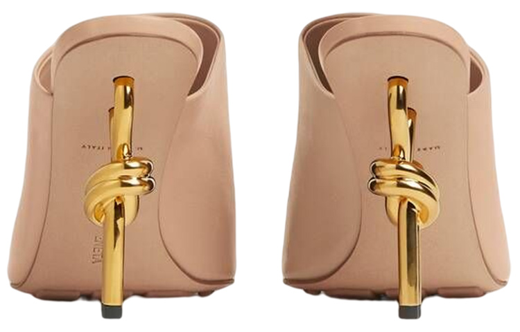 Lookbook Bottega Veneta葆蝶家 皮革 高跟 時尚涼拖 9cm 女款 褐色