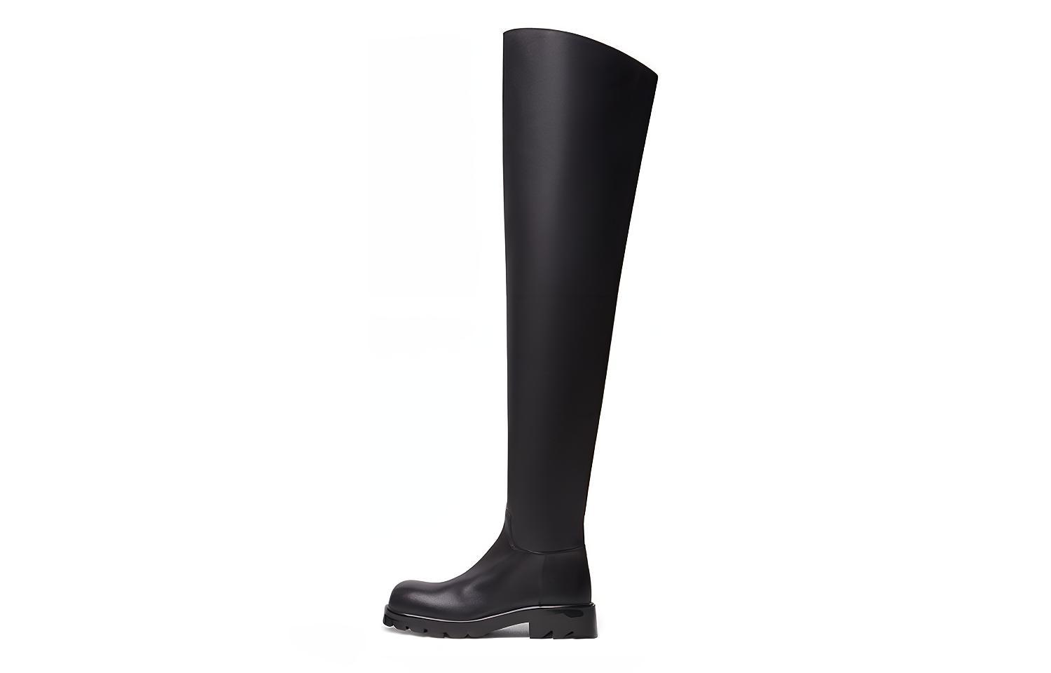 (Women) Bottega Veneta High-Top Boot 'Black Leather' 677309V1AY01000