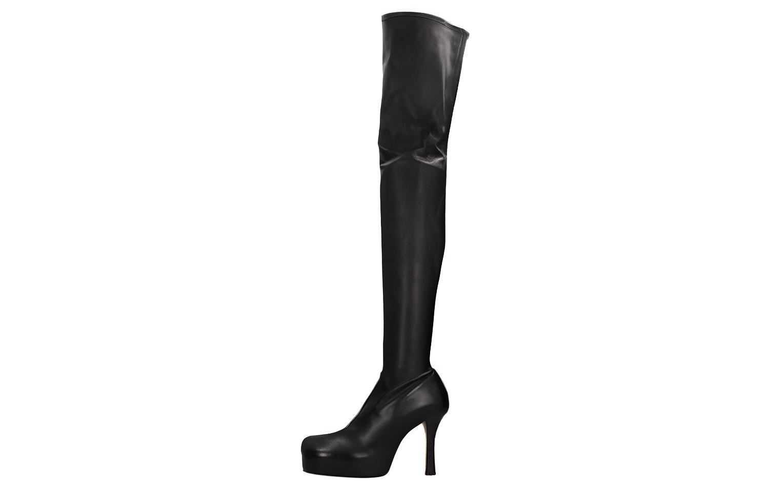 (Women) Bottega Veneta High-Top Boot 'Black Leather' 630168VBP401000