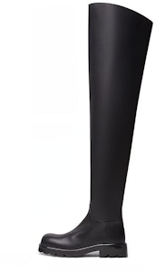 (W) 보테가 베네타 블랙 레더 하이탑 부츠 677309V1AY01000 Buy (W) 보테가 베네타 블랙 레더 하이탑 부츠 677309V1AY01000