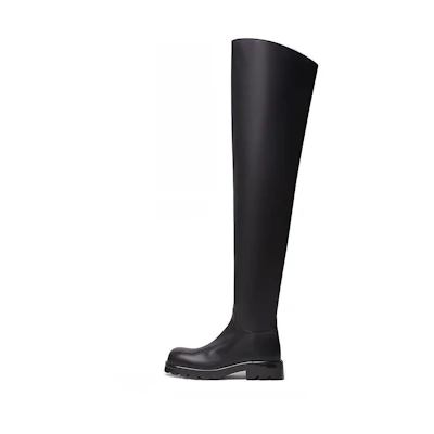 (W) Bottega Veneta High-Top Boot 'Black Leather'