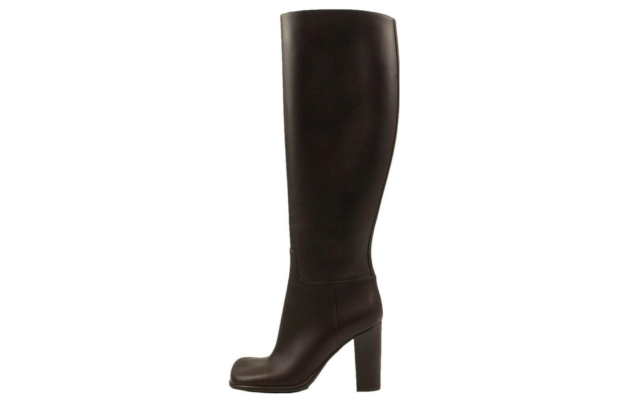(Women) Bottega Veneta High-Top Leather Boot 'Brown' 677272V1AO02113