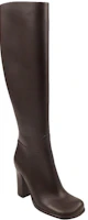 Order (W) Bottega Veneta Sepatu Boot Kulit Tinggi 'Coklat' 677272V1AO02113