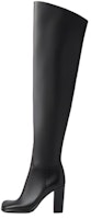 (Women) Bottega Veneta High-Top Leather Boots 'Black' 677277V1AY01000 (Women) Bottega Veneta High-Top Leather Boots 'Black' 677277V1AY01000