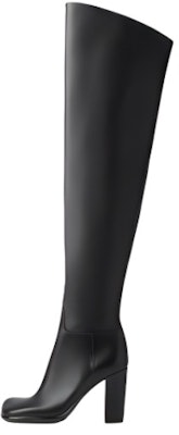 (Women) Bottega Veneta High-Top Leather Boots 'Black' 677277V1AY01000 Buy (Women) Bottega Veneta High-Top Leather Boots 'Black' 677277V1AY01000
