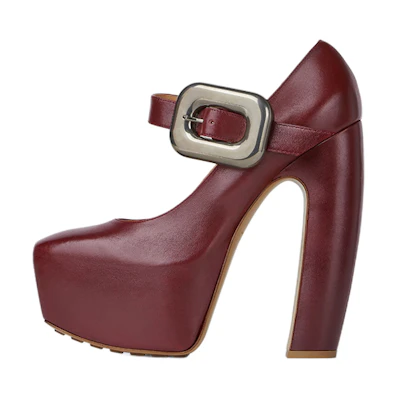 (W) Bottega Veneta High Heel 'Cherry'