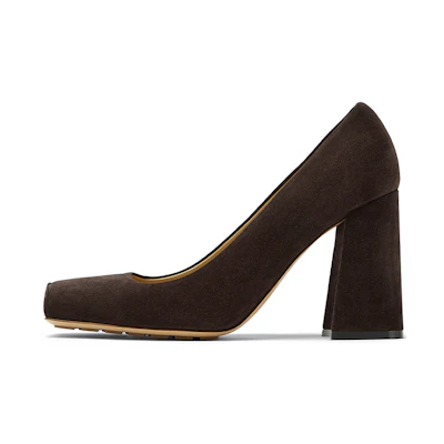 (W) Bottega Veneta High Heel 'Coffee Suede'
