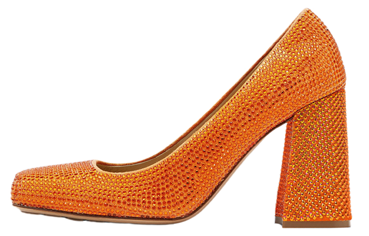 (W) Bottega Veneta High Heel 'Crystal Orange'