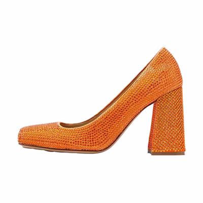 (W) Bottega Veneta High Heel 'Crystal Orange'