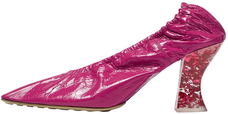 (W) Bottega Veneta Tumit Tinggi 'Hibiscus Red Embossed Leather' 651356VBP105148 Buy (W) Bottega Veneta Tumit Tinggi 'Hibiscus Red Embossed Leather' 651356VBP105148