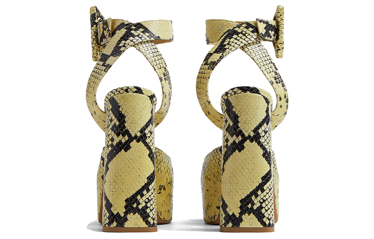 (W) Bottega Veneta High Heel 'Kiwi Black Python Fade' 圖 4