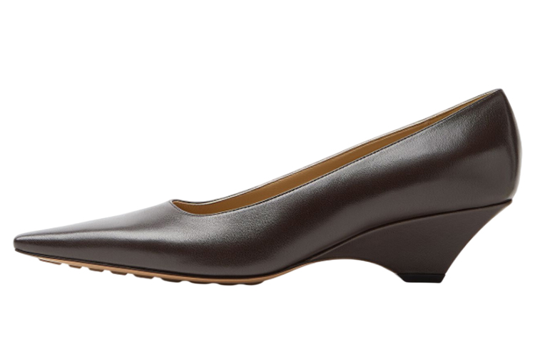 (Women) Bottega Veneta High Heel Leather 'Deep Brown' 690450V1TR02113