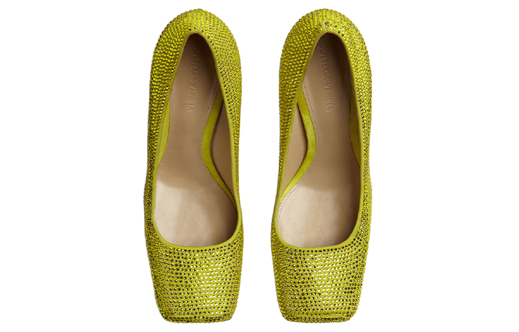 (W) Bottega Veneta High Heel with Rhinestones 'Green' 圖 3