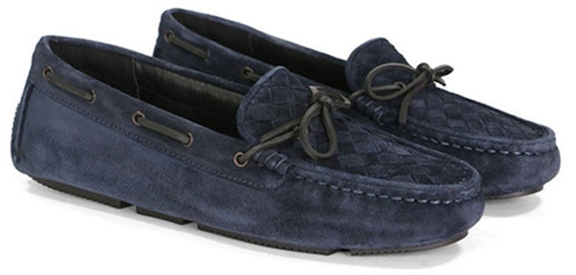 (Women) Bottega Veneta Intrecciato Lace-Up Flat 'Dark Blue' 283058VFCA14030 Order (Women) Bottega Veneta Intrecciato Lace-Up Flat 'Dark Blue' 283058VFCA14030