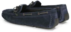 Lookbook (Women) Bottega Veneta Intrecciato Lace-Up Flat 'Dark Blue' 283058VFCA14030