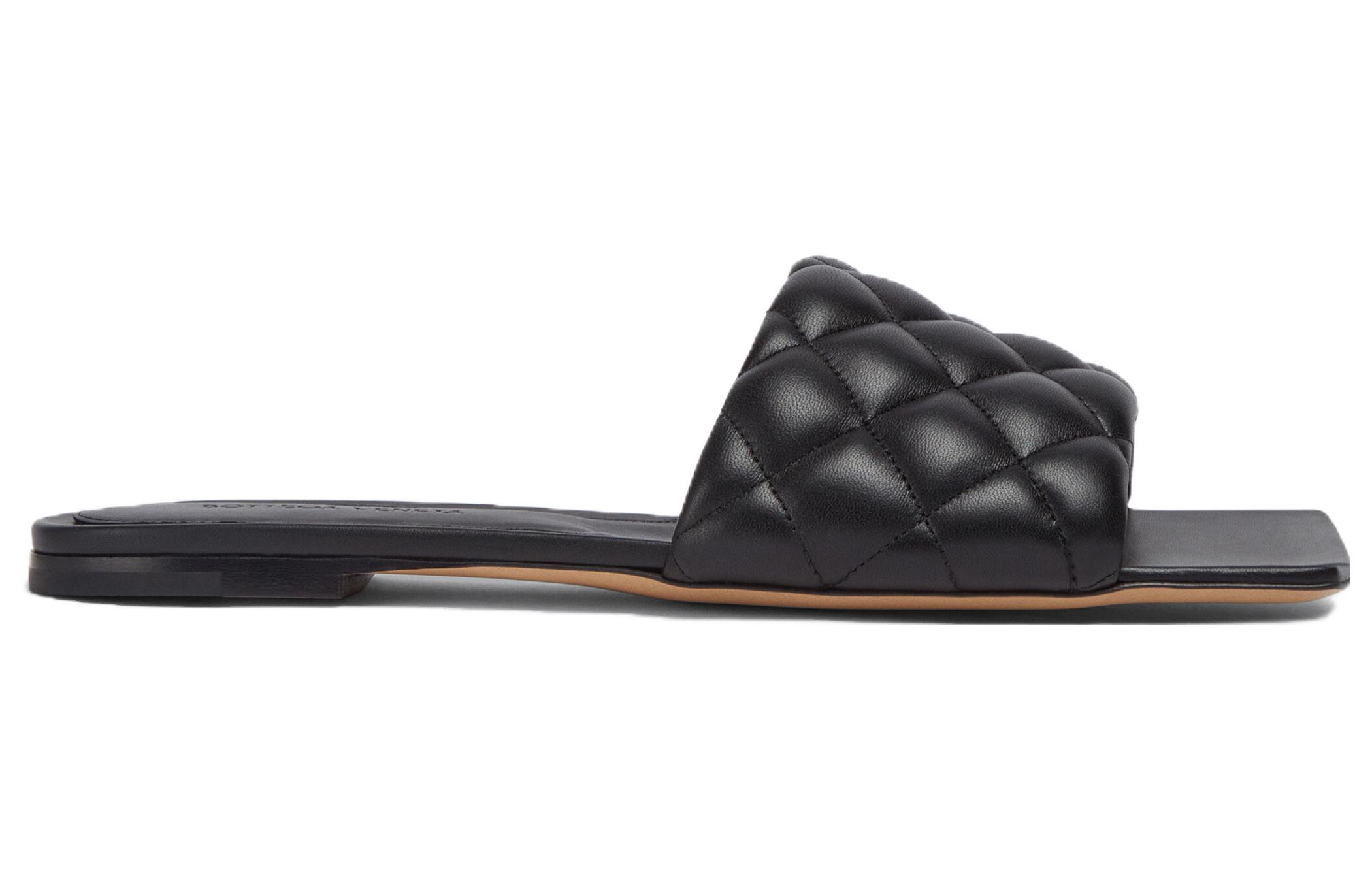 (W) Bottega Veneta Intrecciato Leather Slip-On 'Black Grid' 圖 2