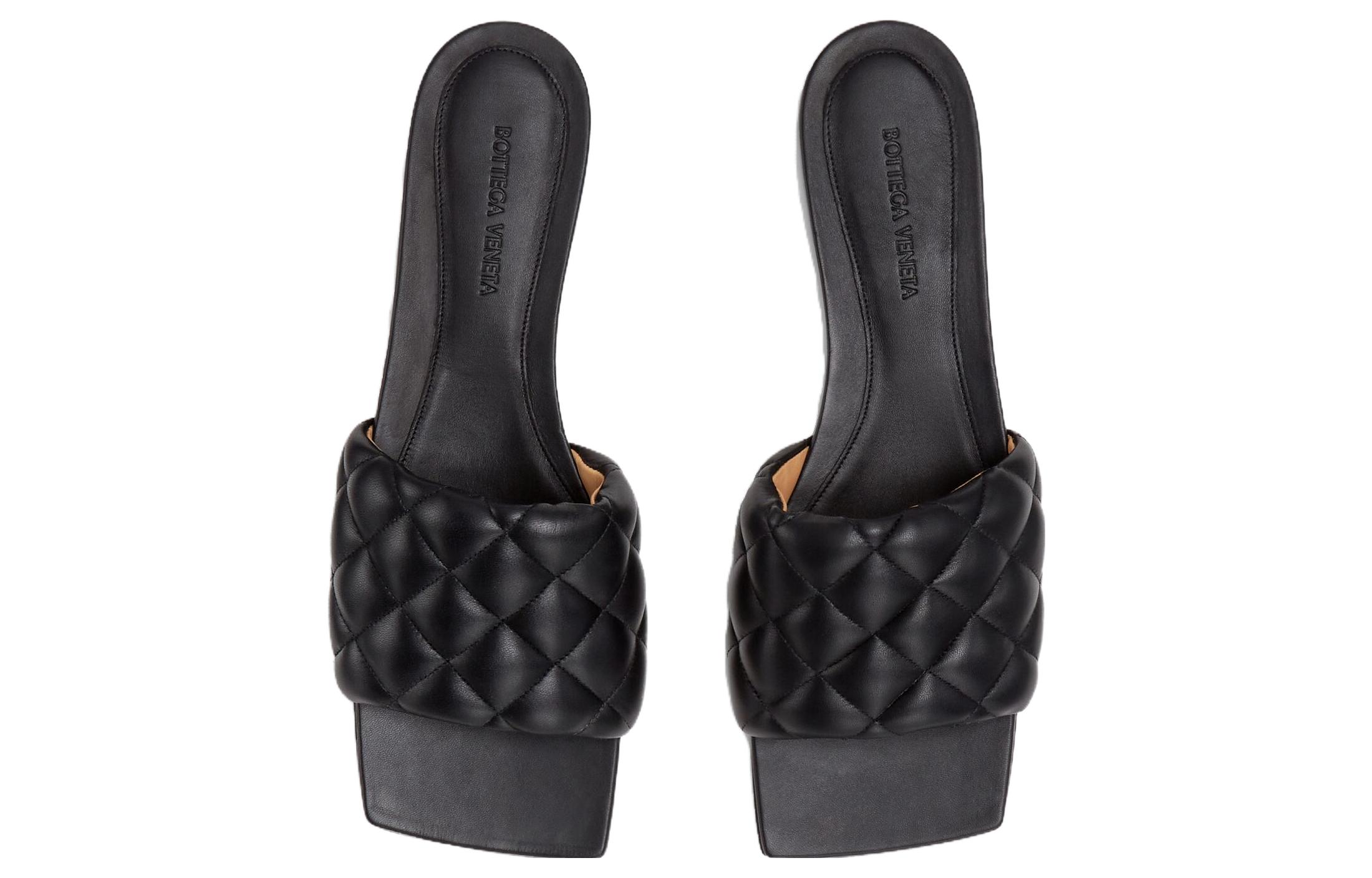 (W) Bottega Veneta Intrecciato Leather Slip-On 'Black Grid' 圖 3