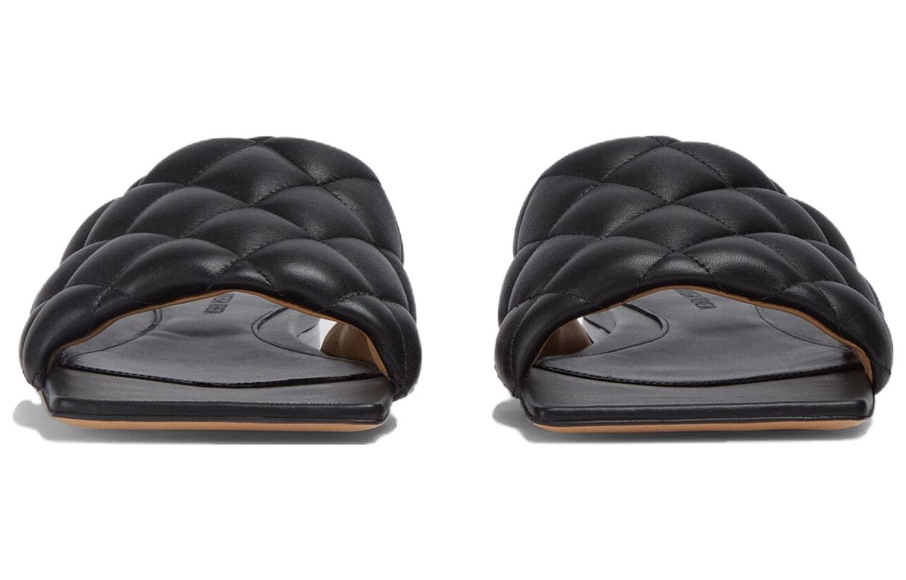 (W) Bottega Veneta Intrecciato Leather Slip-On 'Black Grid' 圖 4