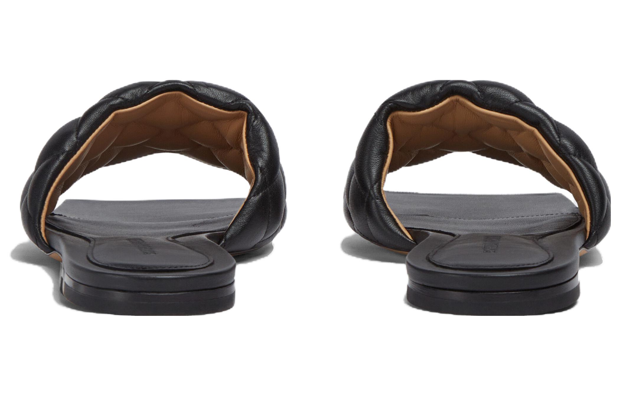 (W) Bottega Veneta Intrecciato Leather Slip-On 'Black Grid' 圖 5