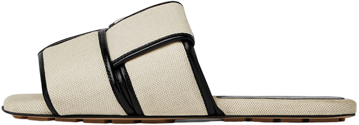 (W) Bottega Veneta Intreccio Canvas Flat Mule ''Grijze Patchwork'' 741265V2X209220 Buy (W) Bottega Veneta Intreccio Canvas Flat Mule ''Grijze Patchwork'' 741265V2X209220