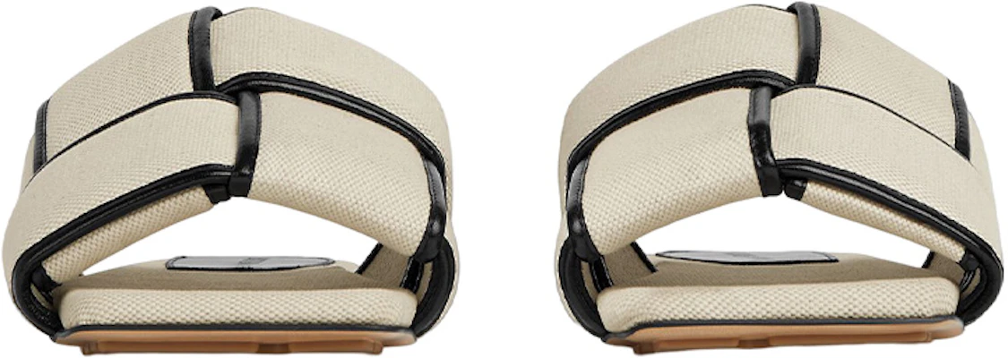 (W) Bottega Veneta Intreccio Canvas Flat Mule ''Grijze Patchwork'' 741265V2X209220 Order (W) Bottega Veneta Intreccio Canvas Flat Mule ''Grijze Patchwork'' 741265V2X209220
