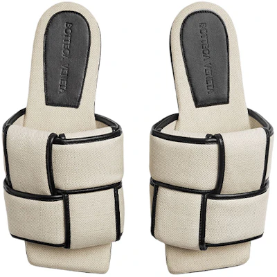 (W) Bottega Veneta Intreccio Canvas Flat Mule ''Grijze Patchwork'' 741265V2X209220 Lookbook (W) Bottega Veneta Intreccio Canvas Flat Mule ''Grijze Patchwork'' 741265V2X209220