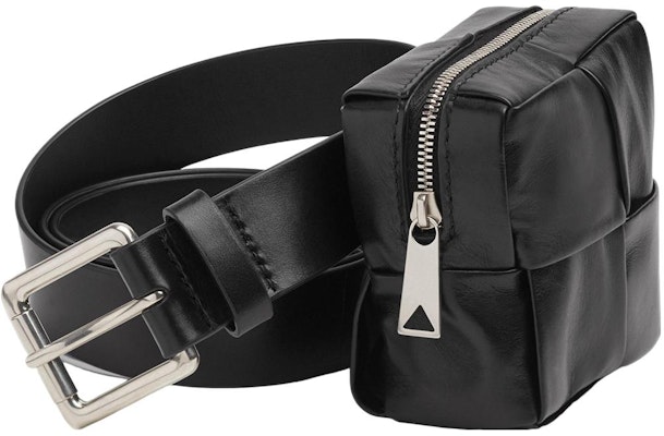 (Women) Bottega Veneta Intreccio Detachable Leather Belt Black 3cm Wide 709342VA9A58803 Buy (Women) Bottega Veneta Intreccio Detachable Leather Belt Black 3cm Wide 709342VA9A58803