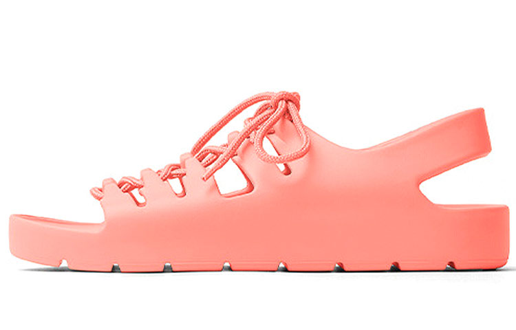 Buy (Women) Bottega Veneta Jelly Lace-Up Sandals 'Pink' 667220V11T06807