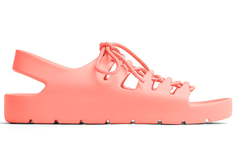 (W) Bottega Veneta Jelly Lace-Up Sandals 'Pink' 圖 2
