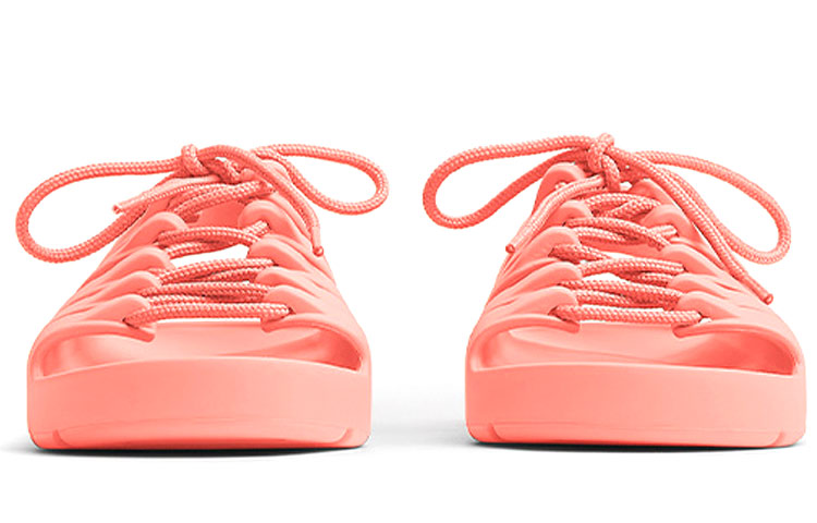 (W) Bottega Veneta Jelly Lace-Up Sandals 'Pink' 圖 4