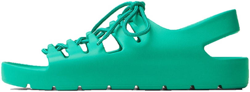 Bottega Veneta 葆蝶家 果冻 橡膠系帶平底涼鞋 女款 淺綠 Buy Bottega Veneta 葆蝶家 果冻 橡膠系帶平底涼鞋 女款 淺綠