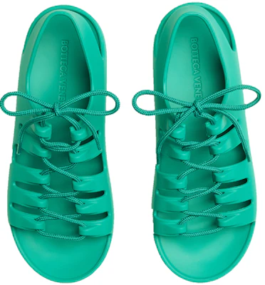 (Women) Bottega Veneta Jelly Rubber Lace-up Flat Sandals 'Light Green' 667220V11T03548 Lookbook (Women) Bottega Veneta Jelly Rubber Lace-up Flat Sandals 'Light Green' 667220V11T03548