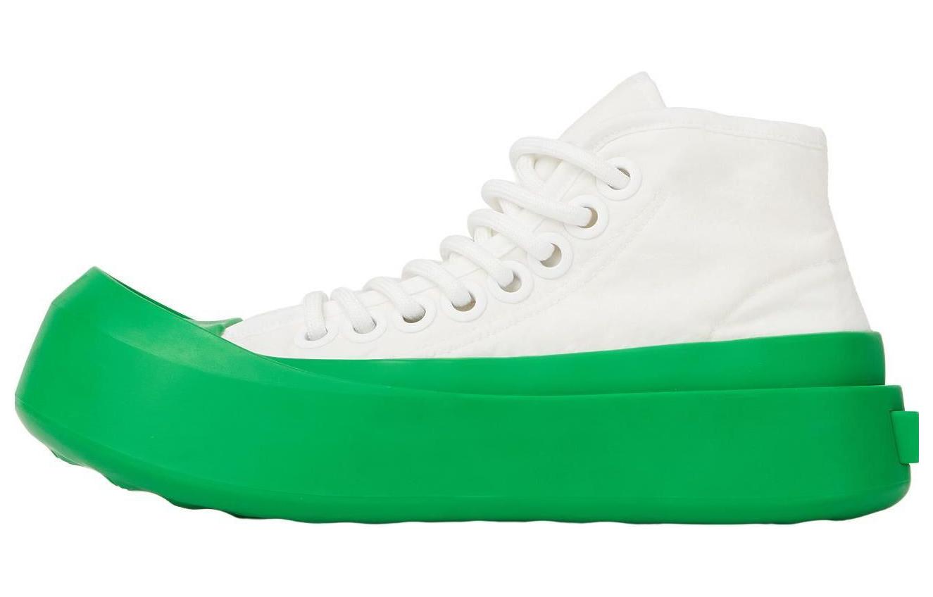 (W) Bottega Veneta Jumbo 'White Green'