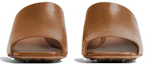 Order (W) Bottega Veneta KNOT 'Sandal Kulit Cokelat Terbuka' 764401VBSF02628