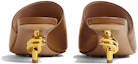 Shop (W) Bottega Veneta KNOT 'Sandal Kulit Cokelat Terbuka' 764401VBSF02628