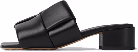(Women) Bottega Veneta Lambskin Leather Open-Toe Slide 'Black Comfort' 763859VBSD01000 (Women) Bottega Veneta Lambskin Leather Open-Toe Slide 'Black Comfort' 763859VBSD01000