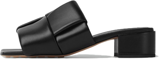 (Women) Bottega Veneta Lambskin Leather Open-Toe Slide 'Black Comfort' 763859VBSD01000 (Women) Bottega Veneta Lambskin Leather Open-Toe Slide 'Black Comfort' 763859VBSD01000