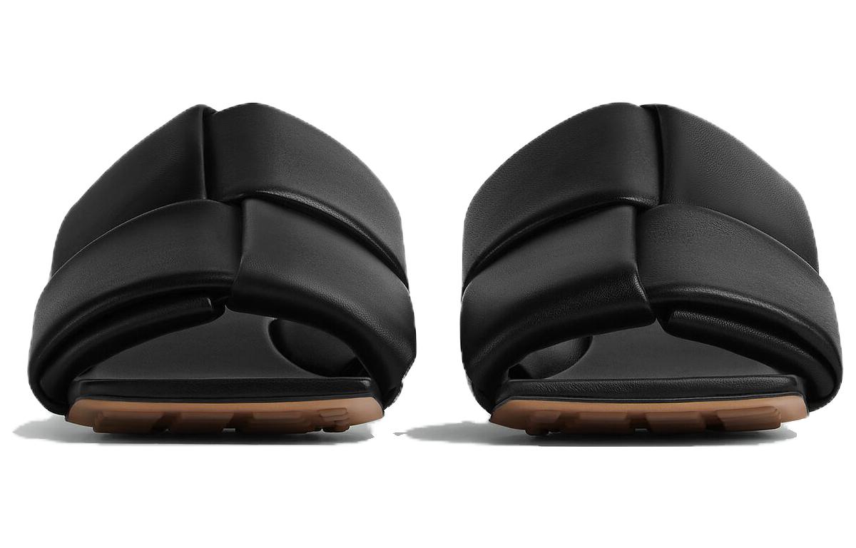 Order (W) 葆蝶家绵羊皮开口凉拖鞋'黑色舒适款' 763859VBSD01000