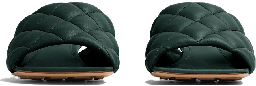 Bottega Veneta 羊皮 套穿高跟時尚 一字拖鞋 3.5cm 女款 松綠色 Order Bottega Veneta 羊皮 套穿高跟時尚 一字拖鞋 3.5cm 女款 松綠色