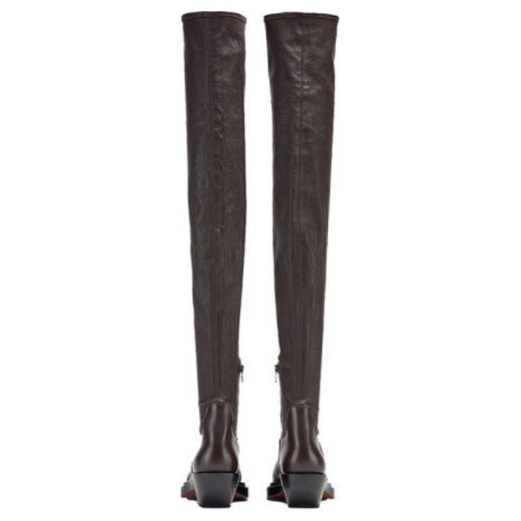 (W) Bottega Veneta Lean Boots 'Dark Chocolate' 圖 5